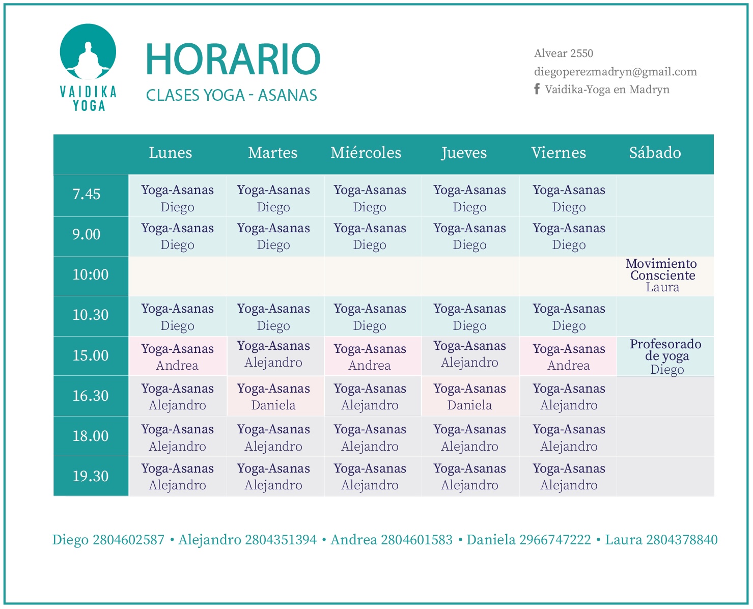 schedule